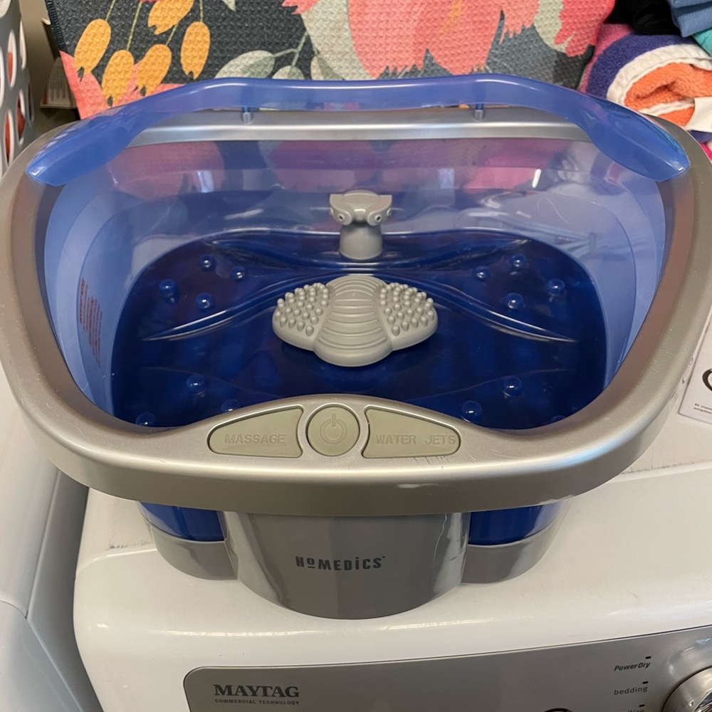 Homedics Blue and Silver Foot Spa